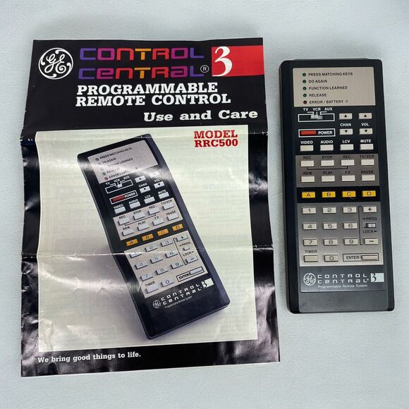 Vintage GE General Electric Programmable Remote RRC500 Control Central 3 - Picture 2 of 10